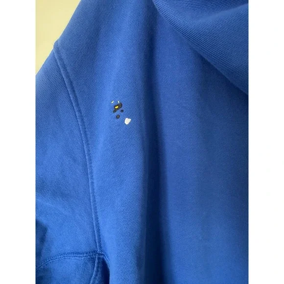 Nike Standard Issue Splatter FleeceHoodie Mens Size L Game Royal Blue DM8007